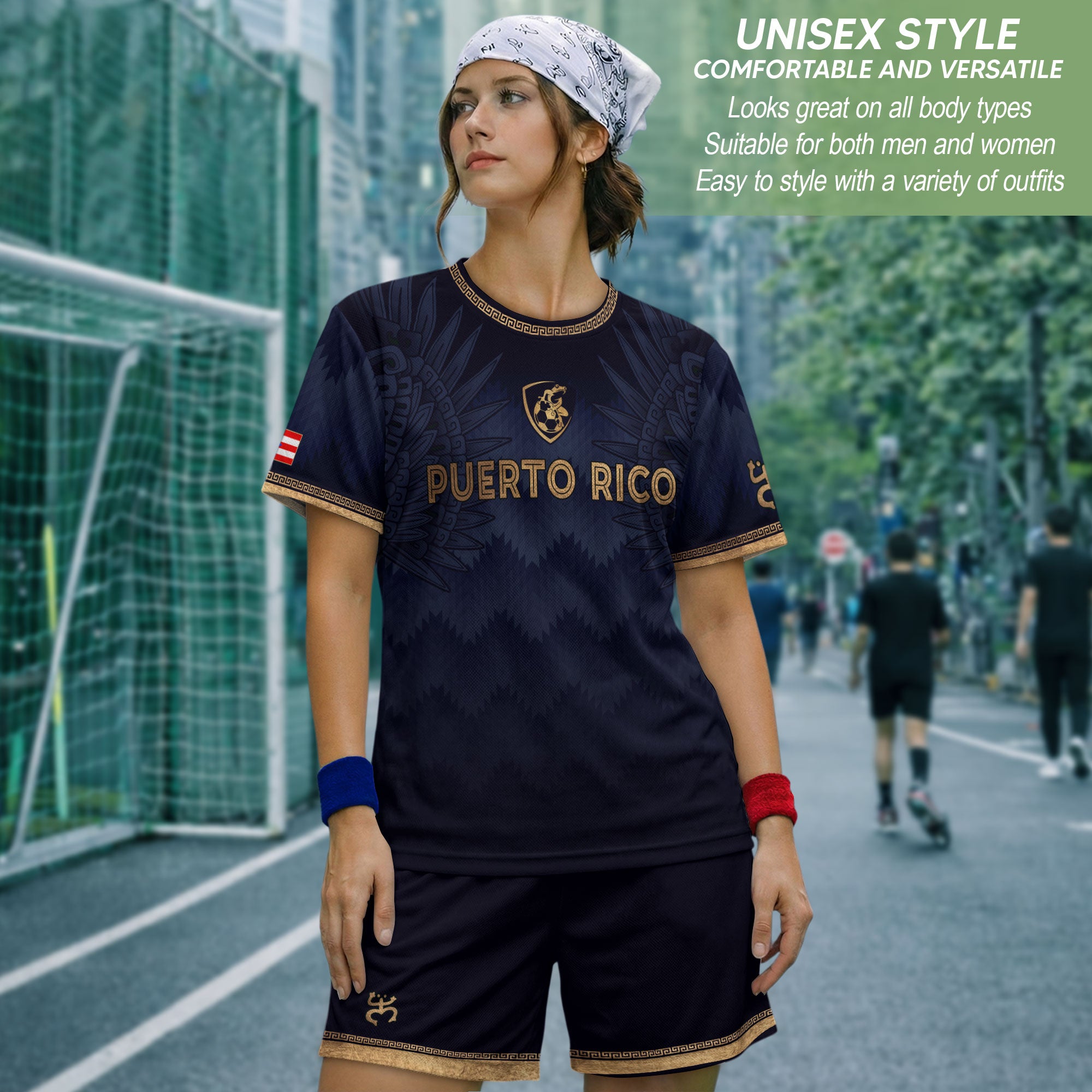 Navy Gold Puerto Rico Soccer Jersey for Men Puerto Rican Jersey Men Puerto Rico Jersey Mens Soccer Shirt