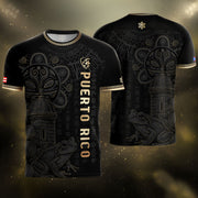 Puerto Rico Soccer Jersey in Black Gold for Men and Women, Puerto Rican for Mens, Best Puerto Rico Shirt with Puerto Rico Jersey Style, Northryn Co.