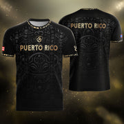 Puerto Rican Black Gold Puerto Rico Soccer Jersey for Men and Women, for Mens Fans, Bold Puerto Rico Jersey for Puerto Rico Shirt Looks, Northryn Co.