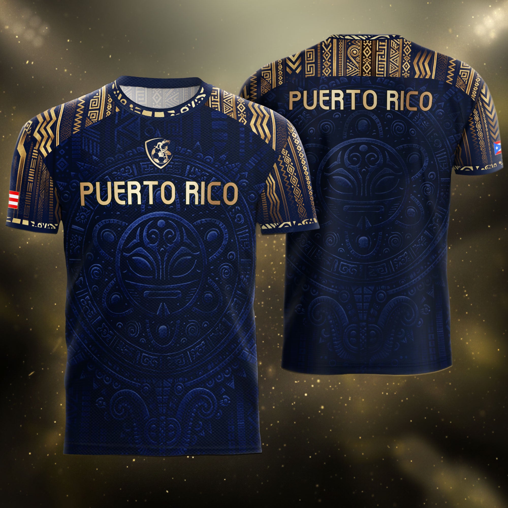 Navy Puerto Rican Soccer Jersey for Men Puerto Rico Jersey Men Puerto Rico Soccer Shirt Mens