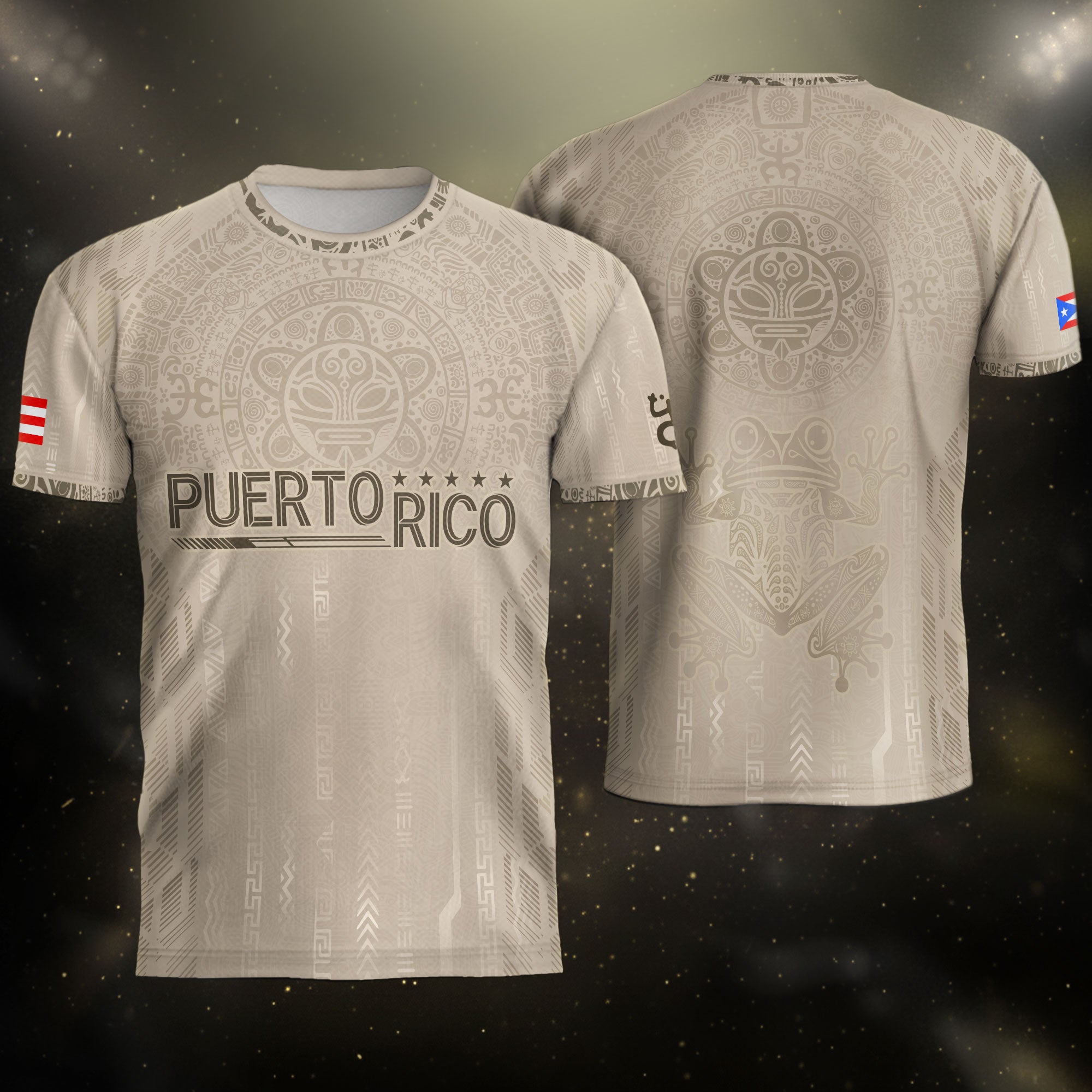 Puerto Rico Soccer Jersey Beige Premium for Men – Puerto Rican Shirt, Puerto Rico Jerseys for Men