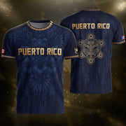 Taino Turtle Navy Gold Puerto Rico Soccer Jersey for Men and Women, Coqui Frog Hibiscus Boricua, Puerto Rico Jersey, Puerto Rico Shirt, Northryn Co.