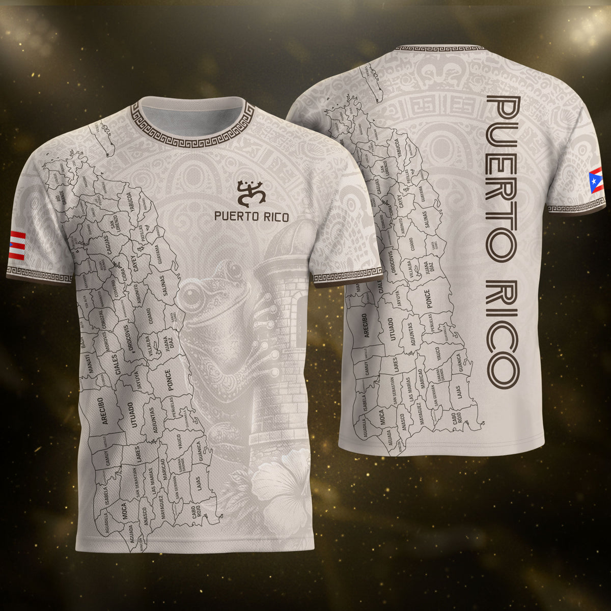 Camiseta de fútbol con máscara taína boricua azul marino de Puerto Rico, bandera tribal, orgullo nacional