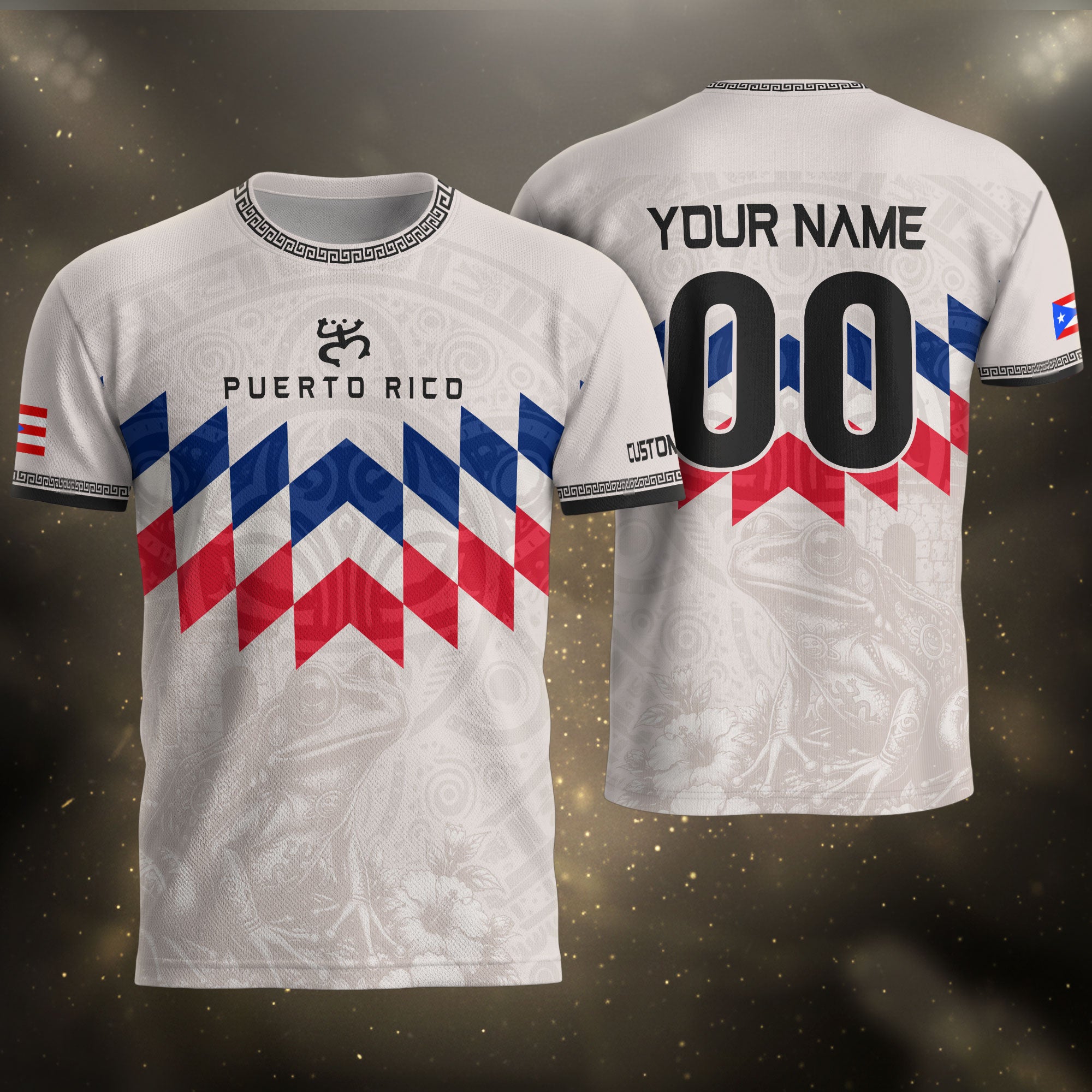 Custom Puerto Rico Soccer Jersey White – Puerto Rico Shirt, Puerto Rican Jersey Men & Women