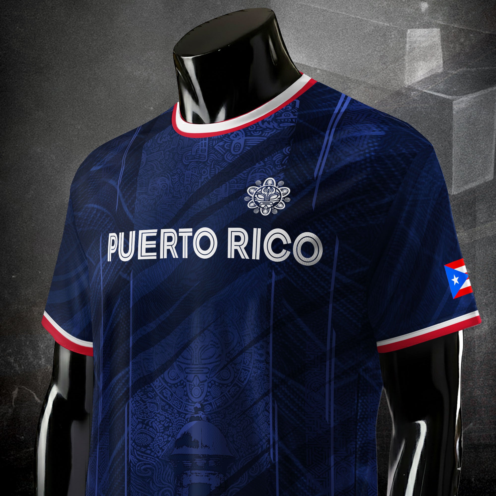 Puerto Rico Navy Coqui Frog Garita National Heritage Boricua Soccer Jersey