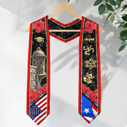 Puerto Rico El Morro Castle Gold Taino Heritage Class of 2026 Graduation Sash Graduation Stole
