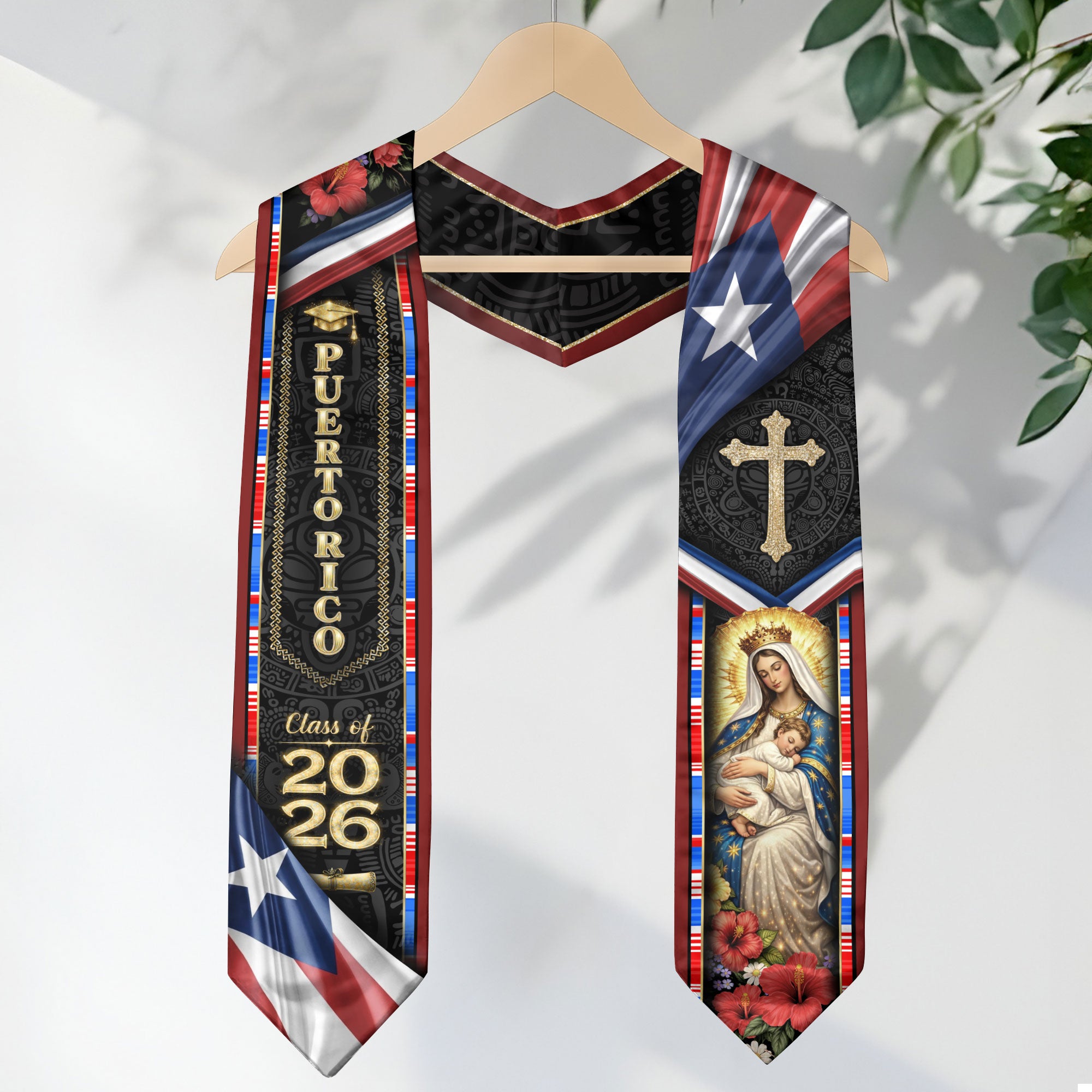Puerto Rico Graduation Stole Class of 2026 Puerto Rican Graduation Sash 2026