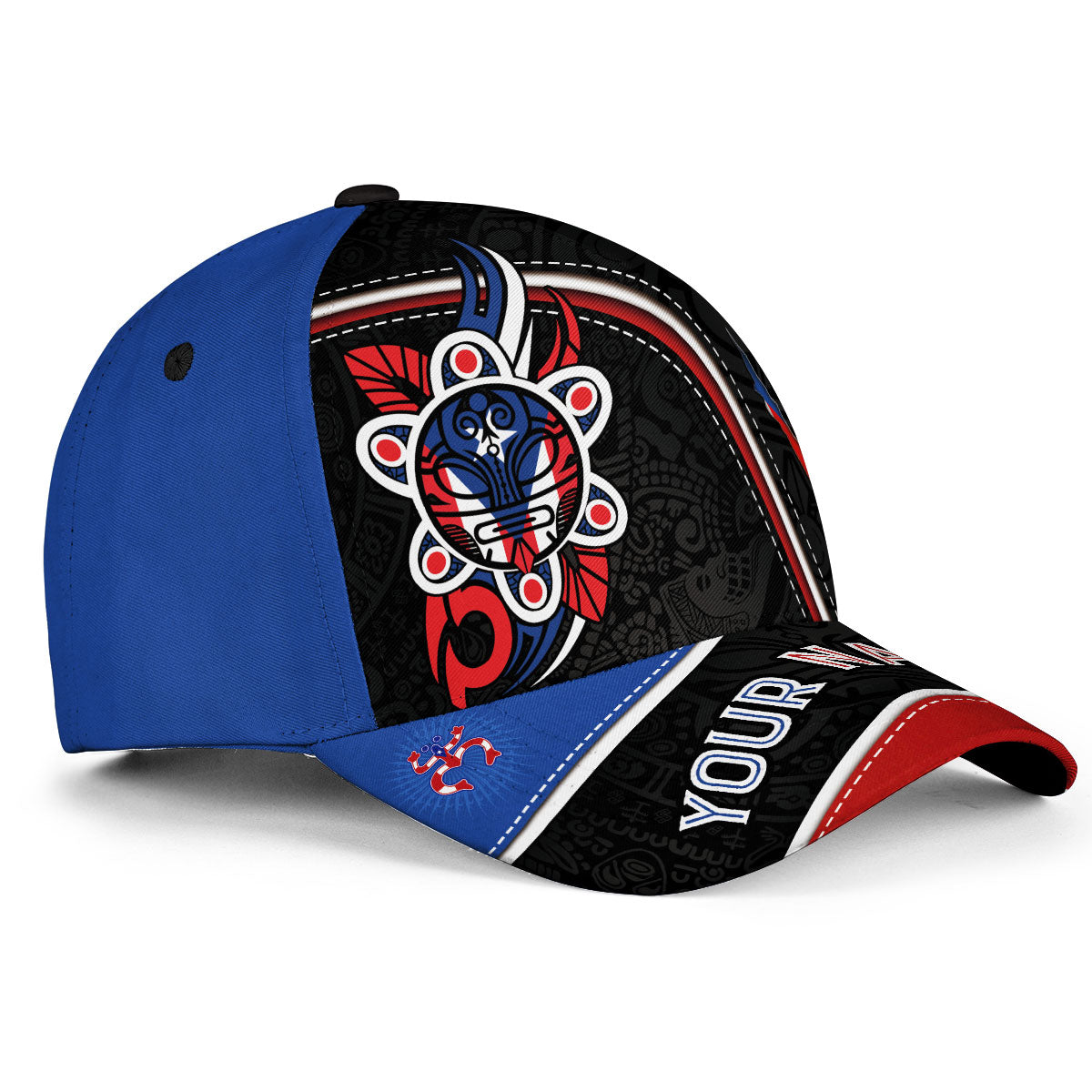 Puerto Rico Baseball Cap Taino Art Claw Mark Custom Name Boricua Pride Hat