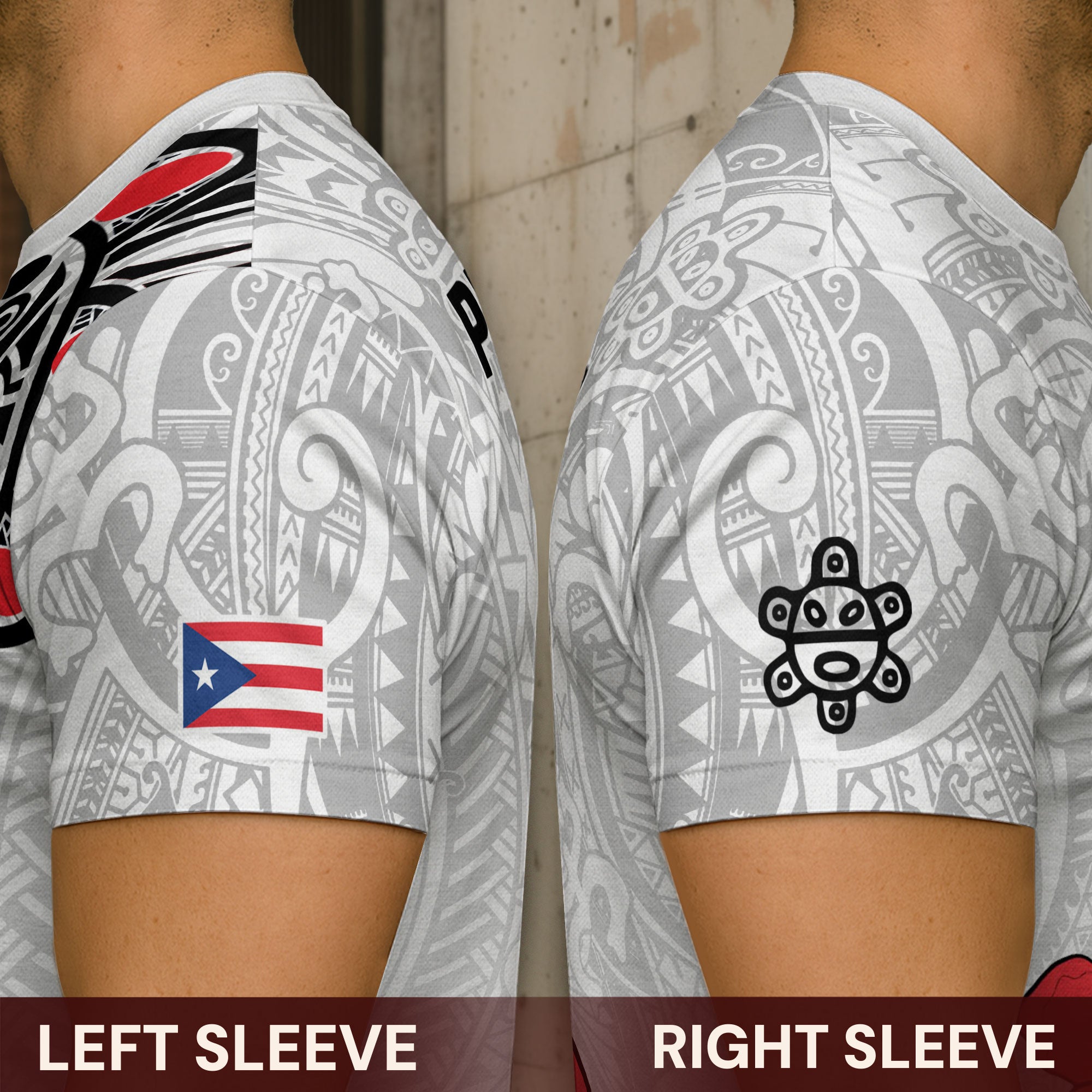 Puerto Rico Coqui Rana Taino Art Garita Hibiscus Heritage Pride Boricua Camisa
