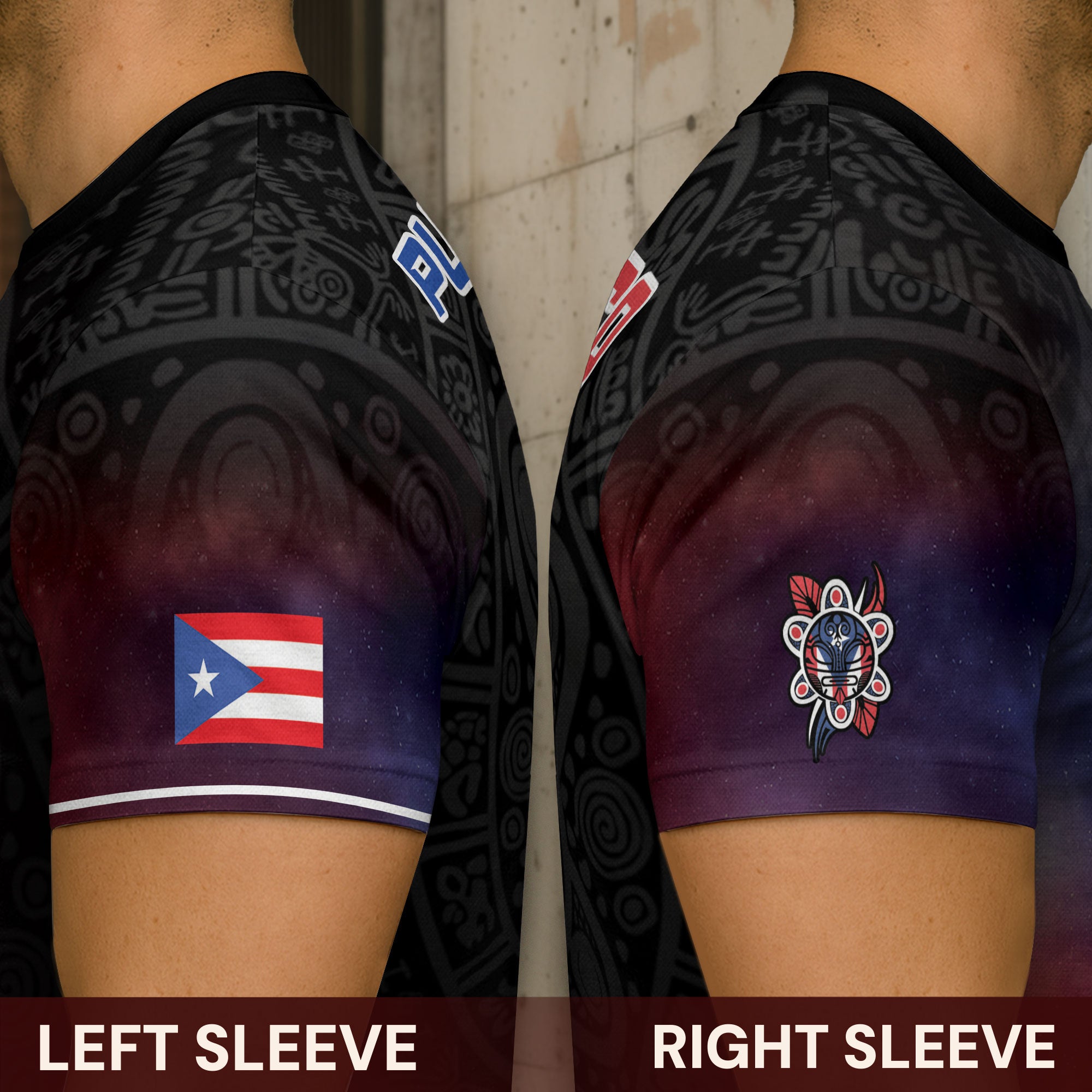 Puerto Rico Coqui Frog Taino Warrior Heritage Boricua Pride Galaxy Nebula Shirt