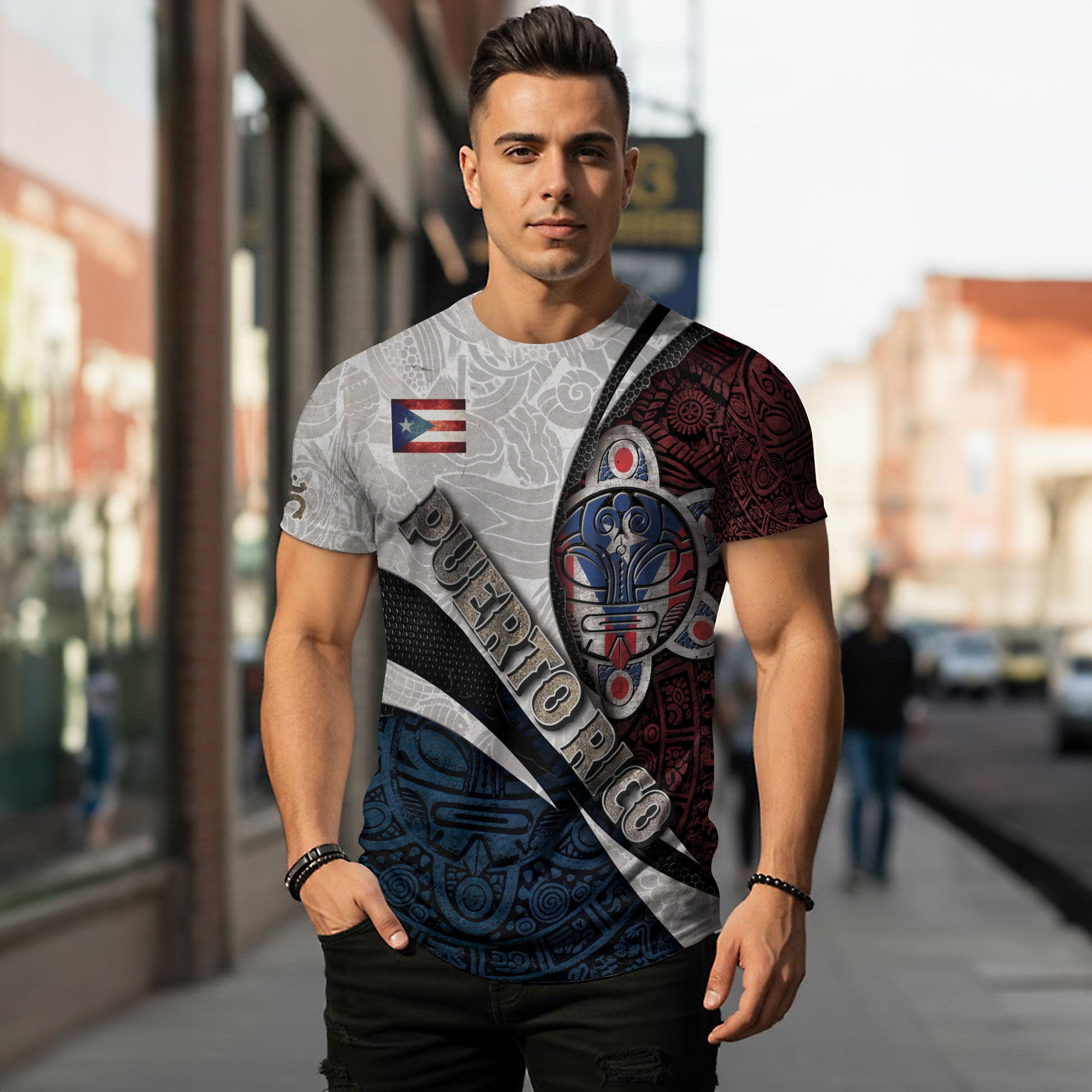 Puerto Rico Taino Sun Sol De Jayuya Heritage Pride Boricua Tribal Culture Shirt