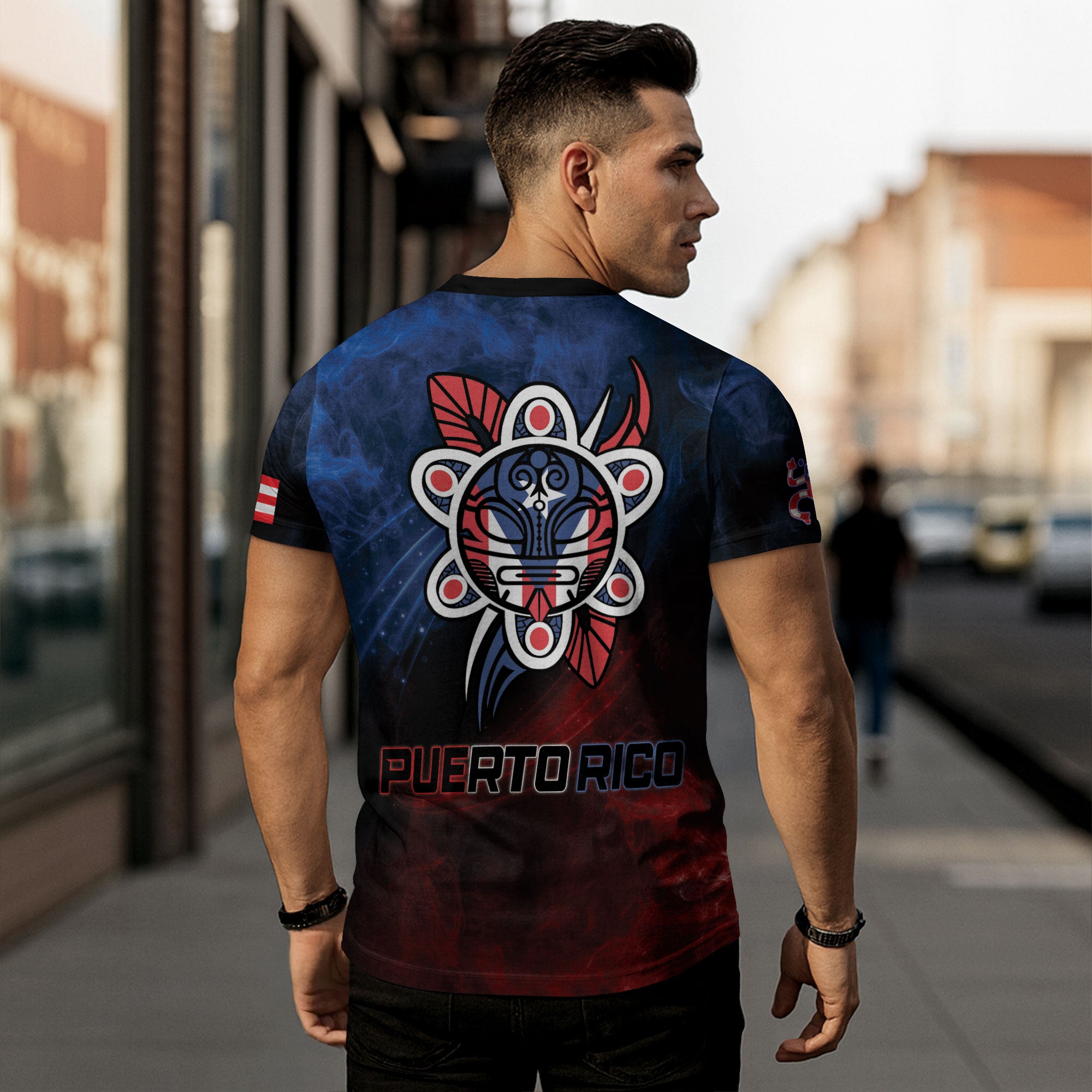 Puerto Rico Coqui Frog Galaxy Nebula Heritage Boricua Pride Tribal Culture Shirt