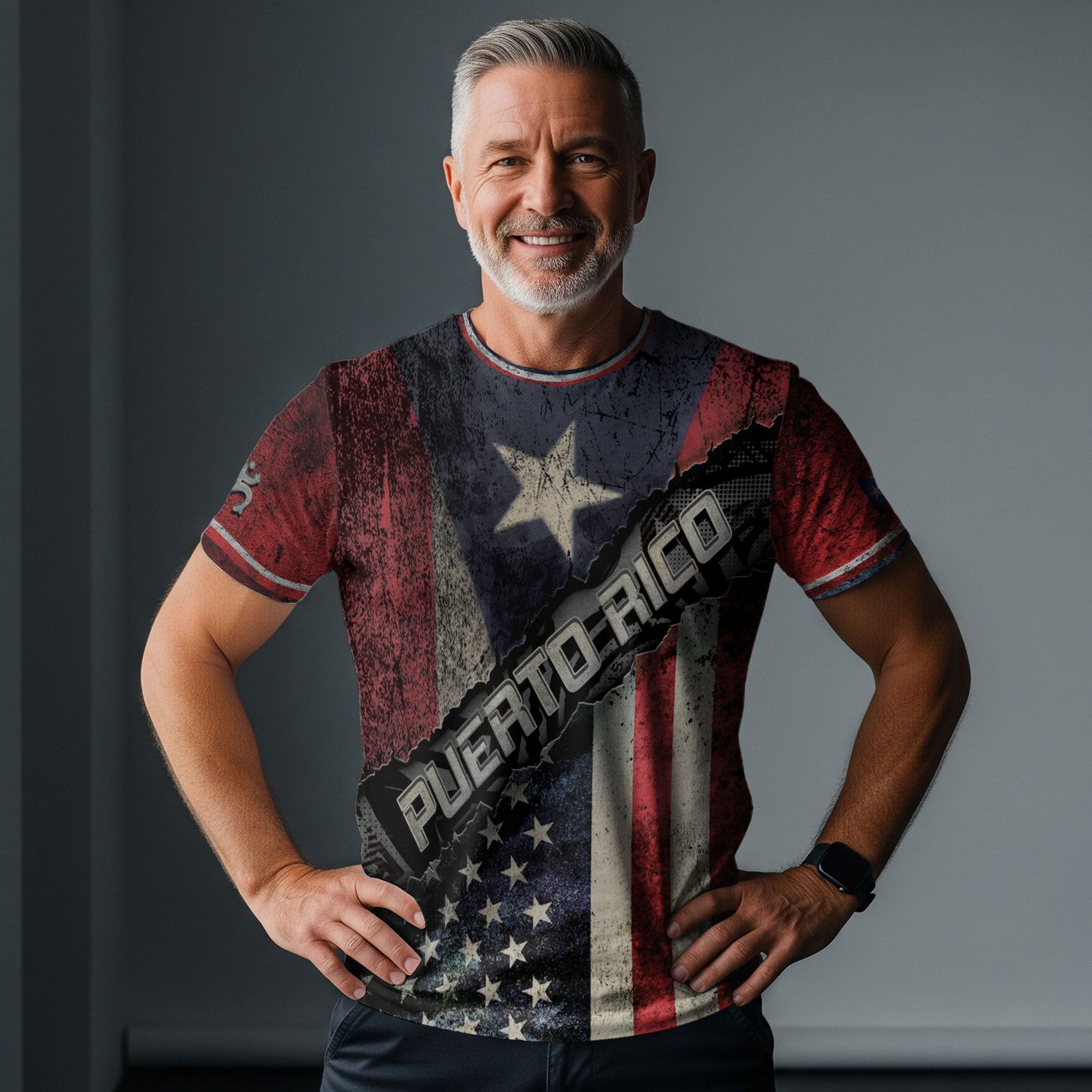 Puerto Rico USA Flag Heritage Pride Patriotic American Roots Boricua Spirit Shirt