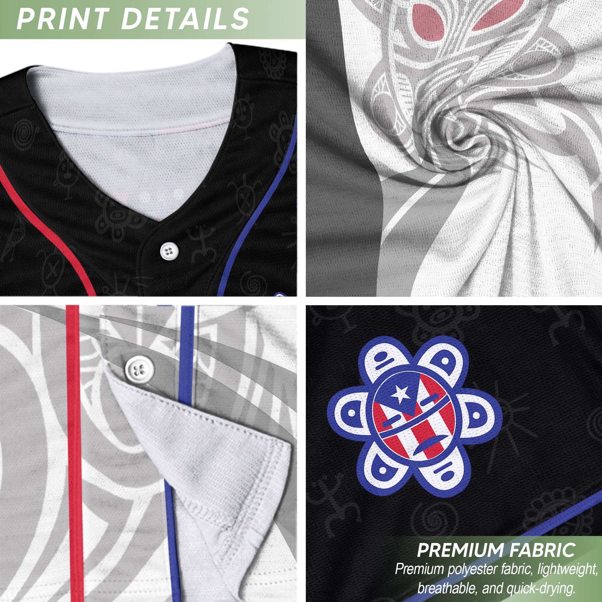 Puerto Rico Boricua Gray Red Fortress Coqui Frog Heritage Graphic Baseball Jersey