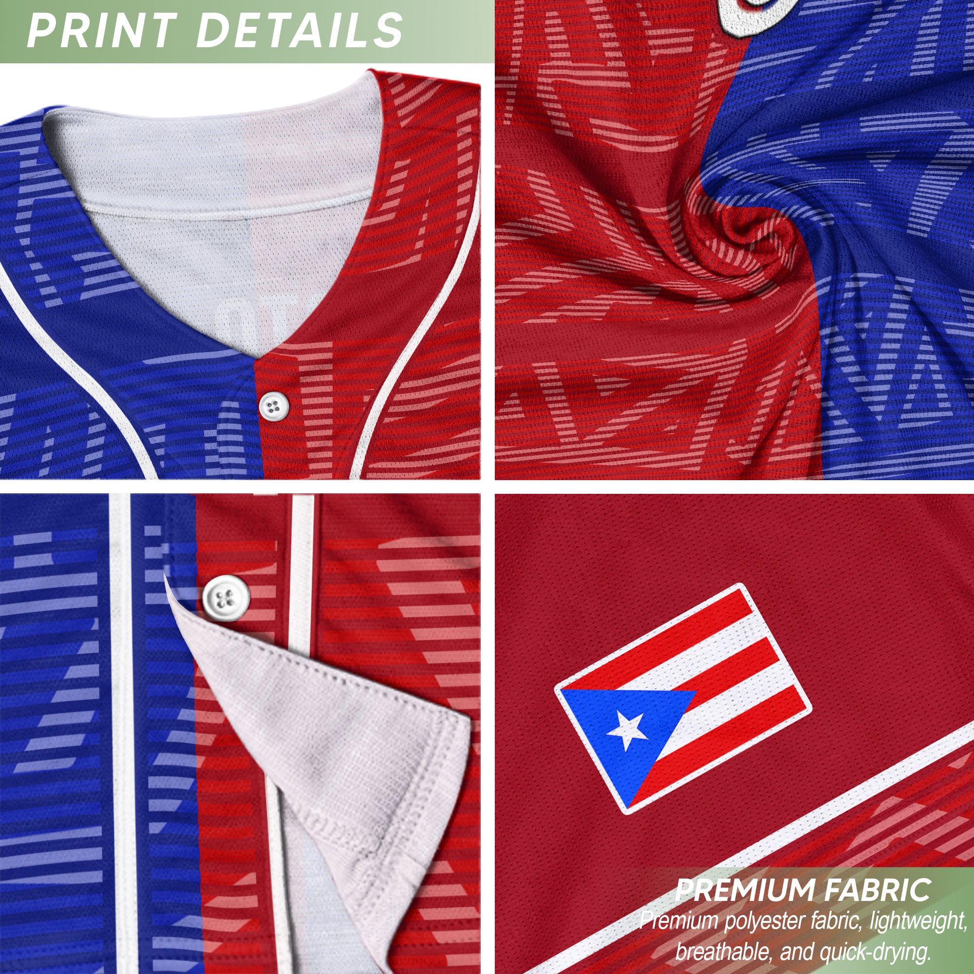 Camiseta de béisbol con estampado floral de hibisco y rana coquí de la fortaleza boricua de Puerto Rico