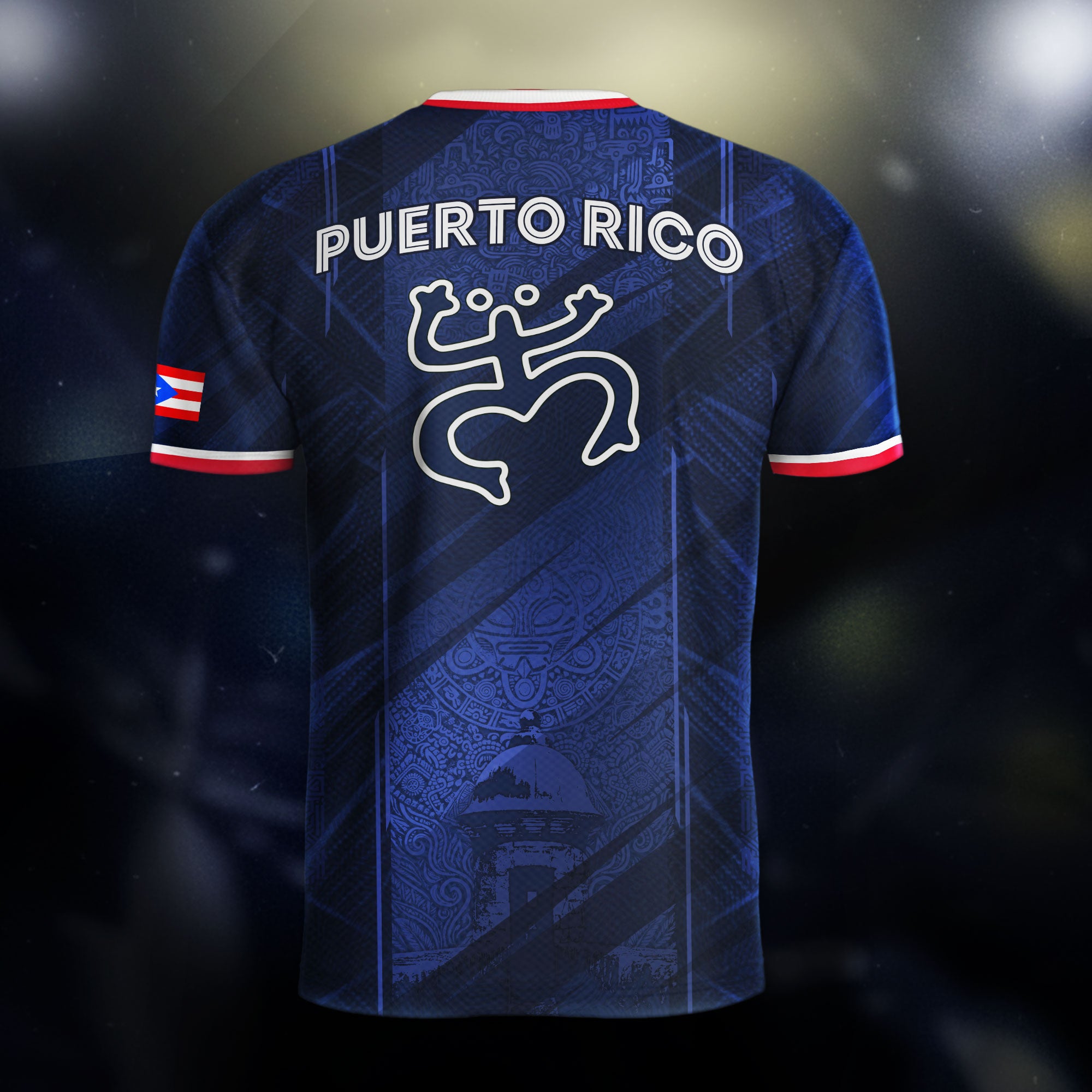 Puerto Rico Navy Coqui Frog Garita National Heritage Boricua Soccer Jersey