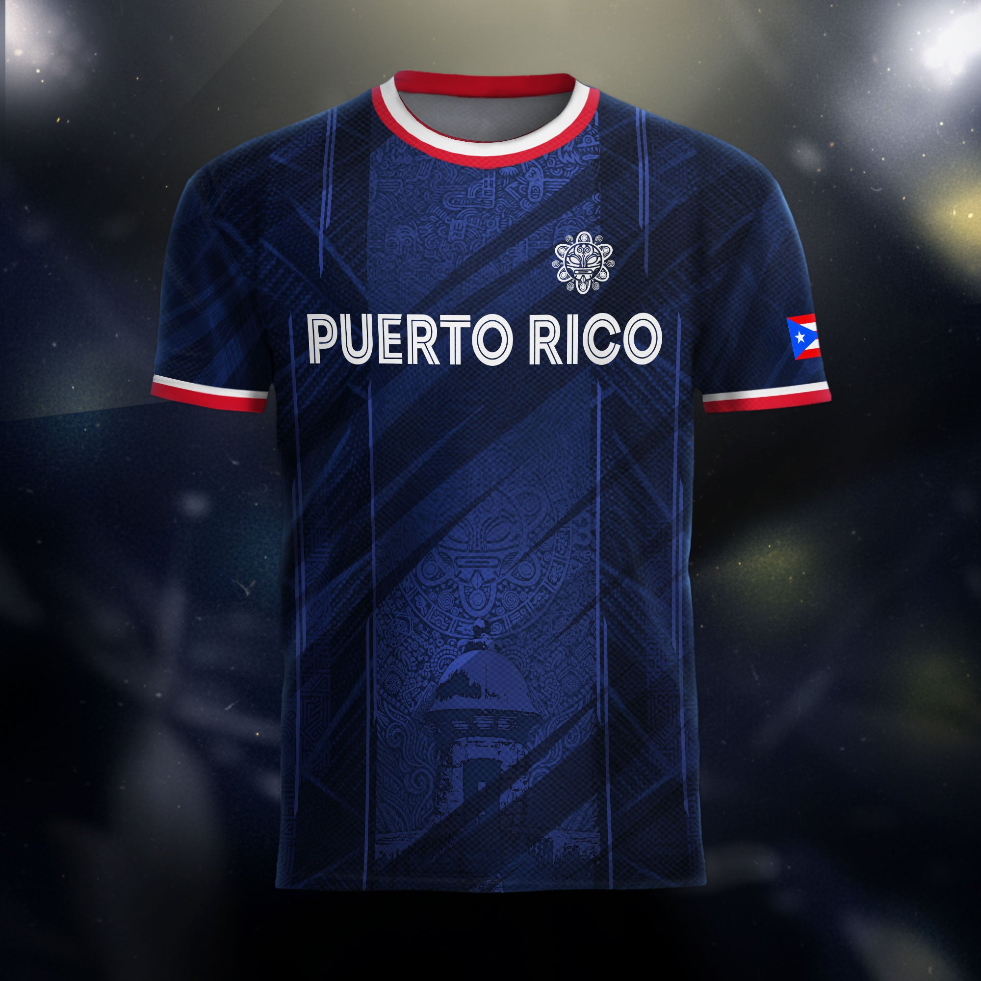 Puerto Rico Navy Coqui Frog Garita National Heritage Boricua Soccer Jersey