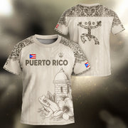 Beige Gold Coqui, Kids Puerto Rico Soccer Jersey with Frog Garita for Boy and Girl, Puerto Rico Kids Soccer Jersey, Youth Soccer Jersey, Northryn Co.