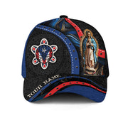 Custom Puerto Rico Baseball Caps with Virgin Mary, Taino Boricua, Personalized Puerto Rico Caps and 3D Hats Custom Name for Unique Gifts, Northryn Co.