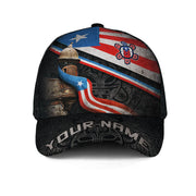 El Morro Custom Puerto Rico Baseball Caps, Fortress Taino Sun Boricua, 3D Hats Custom Name with Personalized Puerto Rico Caps Character, Northryn Co.