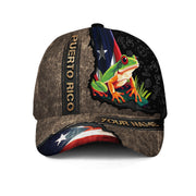 Custom Puerto Rico Baseball Caps with Taino Symbol, Flag Boricua Pride, 3D Hats Custom Name with Personalized Puerto Rico Caps Character, Northryn Co.