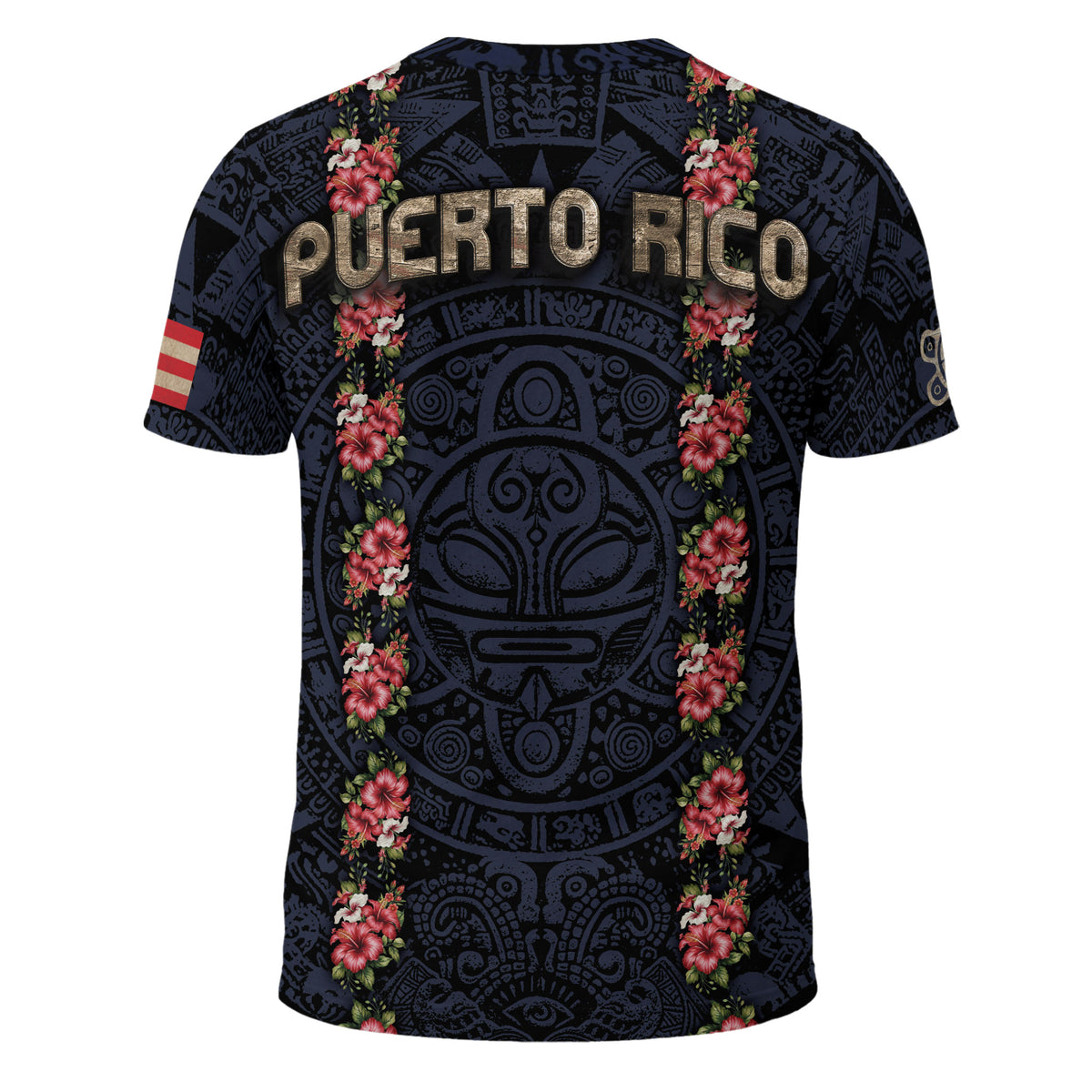 Puerto Rico Virgin Mary Hibiscus Taino Heritage Pride Religious Catholic Shirt