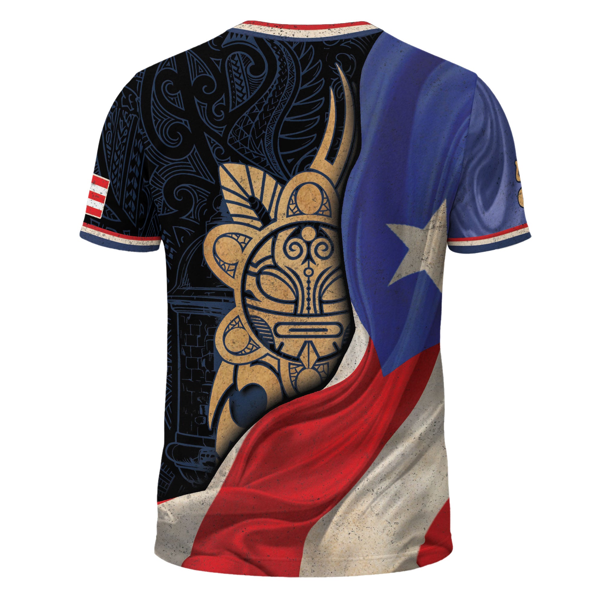 Puerto Rico Flag Coqui Frog Hibiscus Taino Heritage Pride Boricua Spirit Shirt