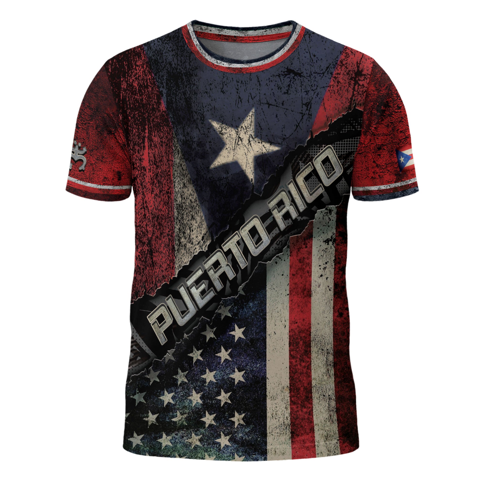 Puerto Rico USA Flag Heritage Pride Patriotic American Roots Boricua Spirit Shirt