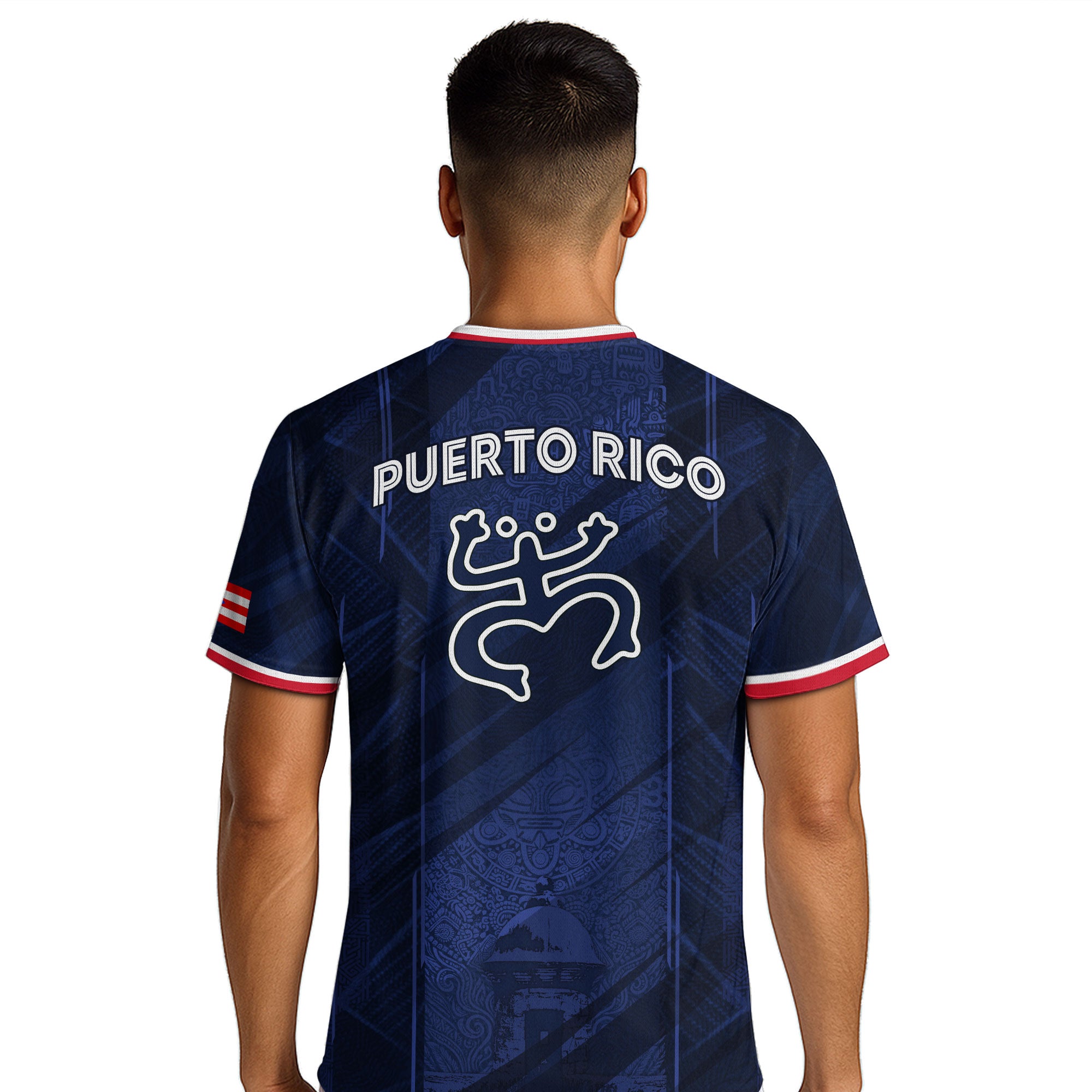 Puerto Rico Navy Coqui Frog Garita National Heritage Boricua Soccer Jersey